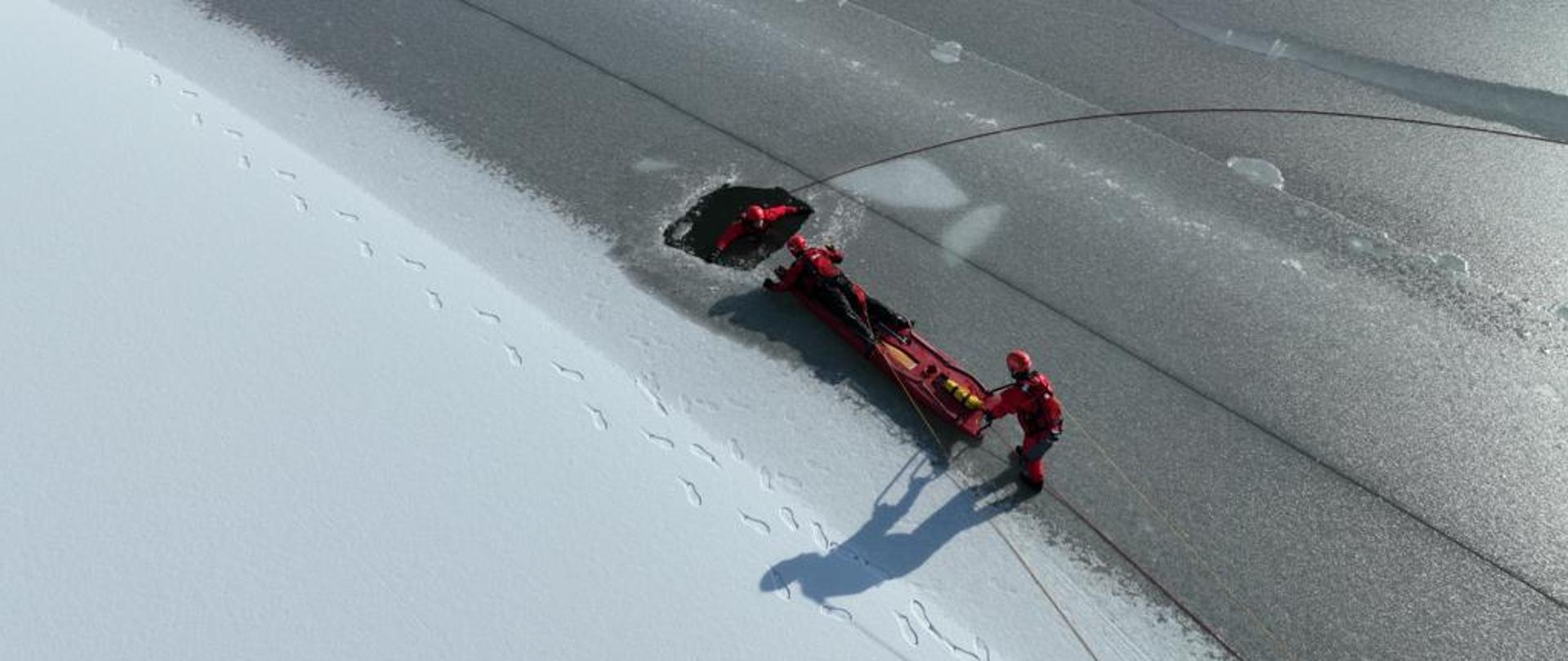 Widok z góry na na miejsce ćwiczeń