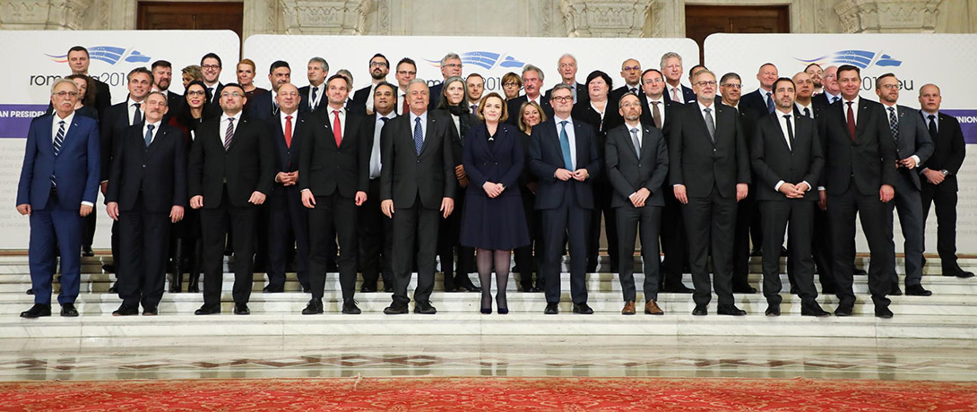 Minister Joachim Brudziński podczas Rady ds. Wymiaru Sprawiedliwości i Spraw Wewnętrznych