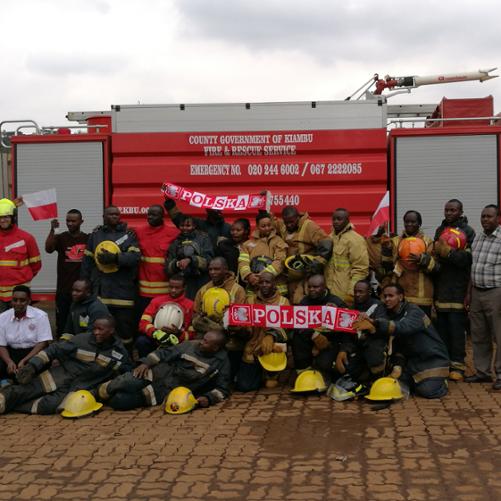 Kenijscy strażacy fot. PCPM