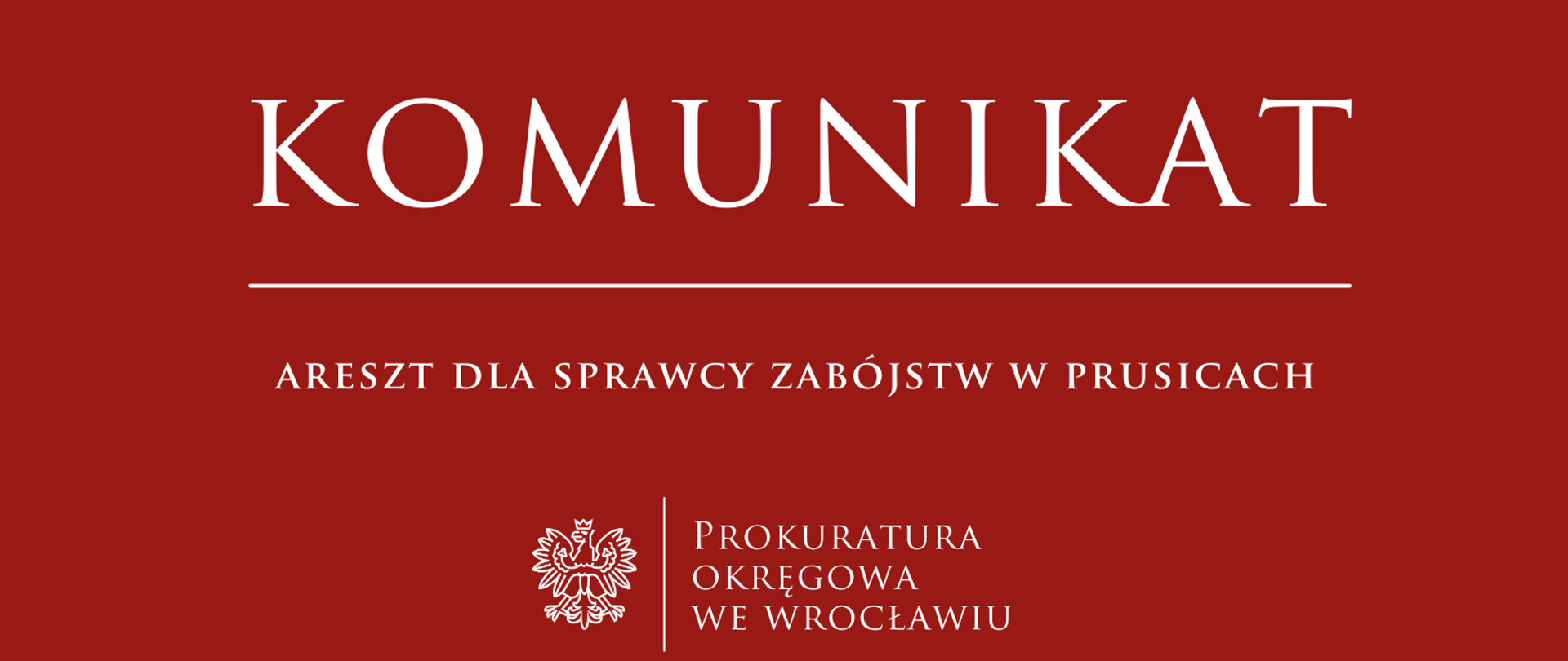 Areszt dla sprawcy zabójstw w Prusicach.