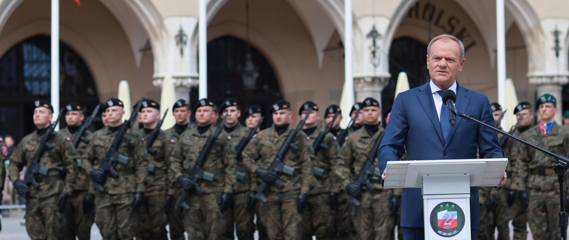 2024.05.18 Krakow | Uroczystosci z okazji 80. rocznicy Bitwy o Monte Cassino oraz ustanowienia Swieta 2. Korpusu Polskiego.
Fot. Maciej Smiarowski/KPRM