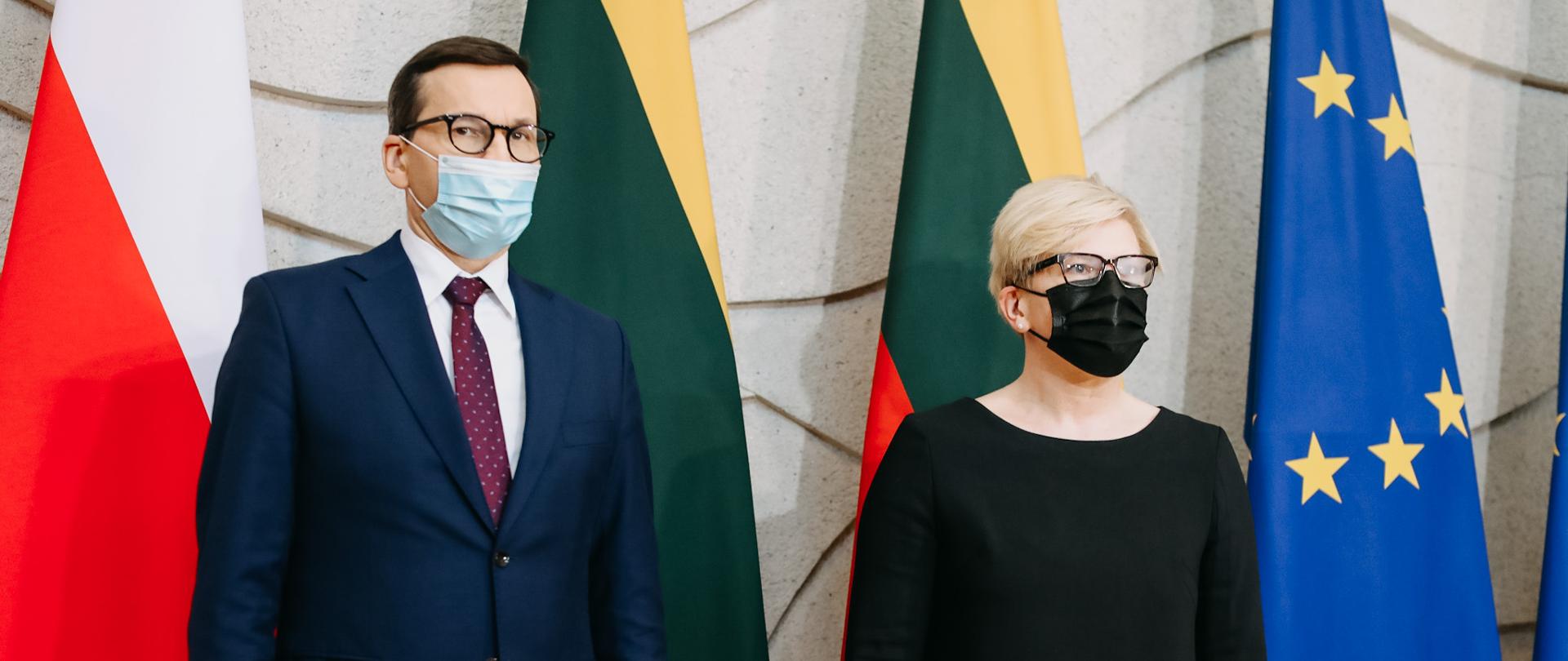 Premier Mateusz Morawiecki z premier Litwy.