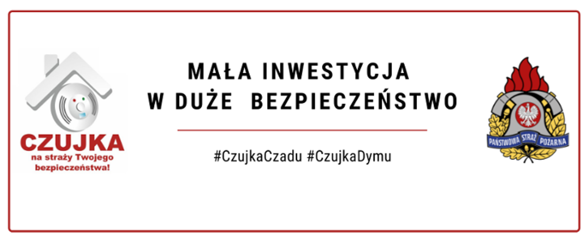 Infografika Czujka Czadu Czujka Dymu - Mała inwestycja w duże bezpieczeństwo