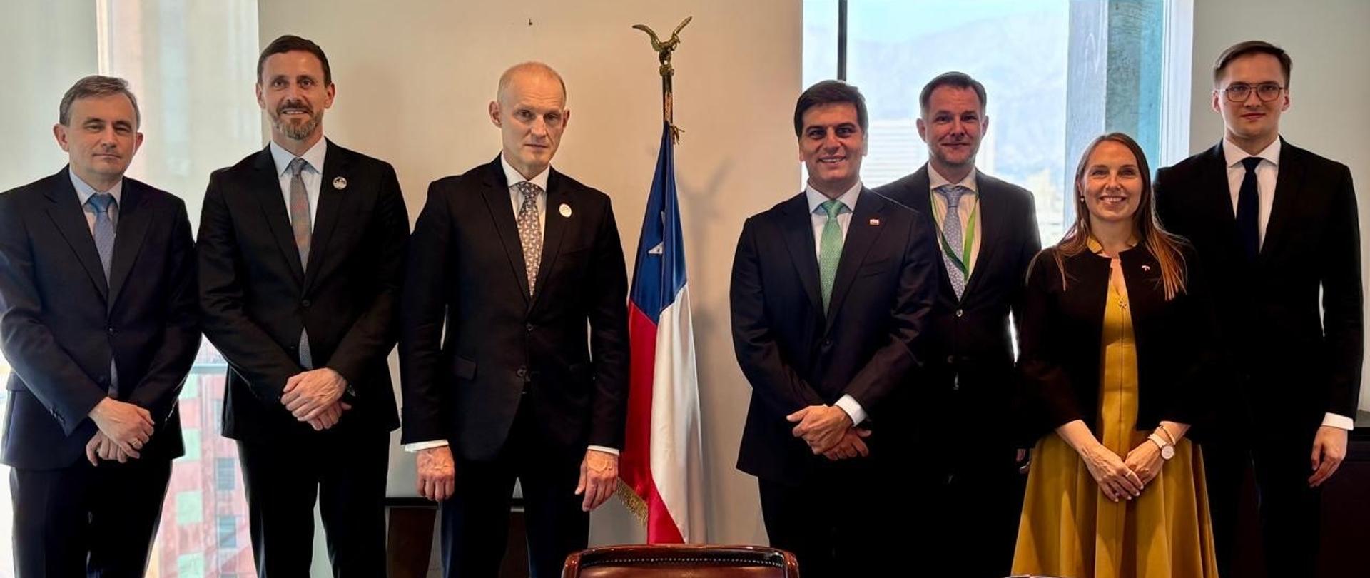 Spotkanie wiceministra Wojciecha Zajączkowskiego z wiceministrem górnictwa Chile Alvaro Gonzalezem 