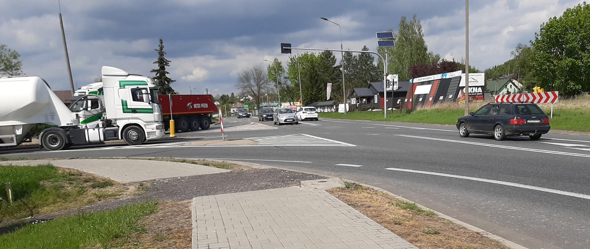 Skrzyżowanie DK17 z DW812 w Krasnymstawie