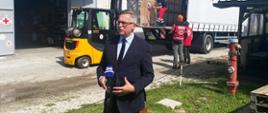 Ambasador Krzysztof Olendzki podziękował PCK za szybka reakcję i natychmiastowe wysłanie pomocy dla potrzebującej Słowenii