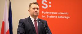 Minister Pzremysław Czarnek przemawia