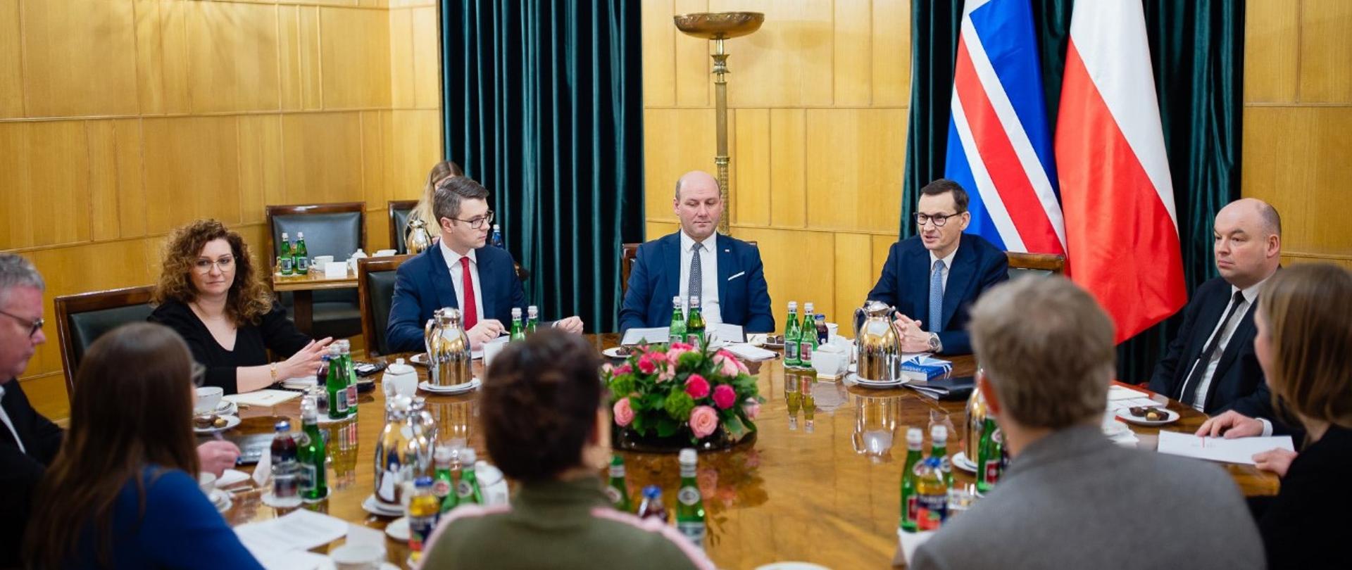 Wizyta Premier Islandii w Kancelarii Prezesa Rady Ministrów.