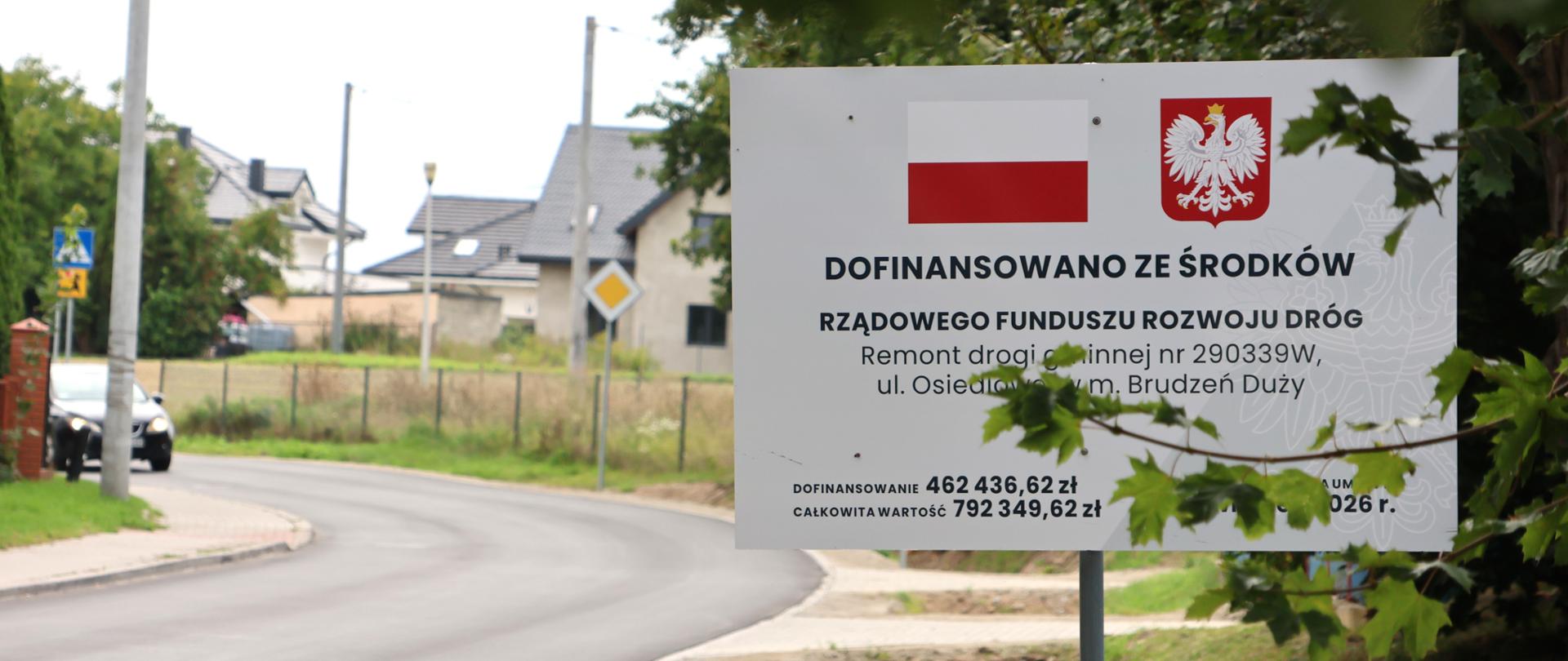 Nowa droga w gminie Brudzeń Duży. Jest bezpieczniej i wygodniej