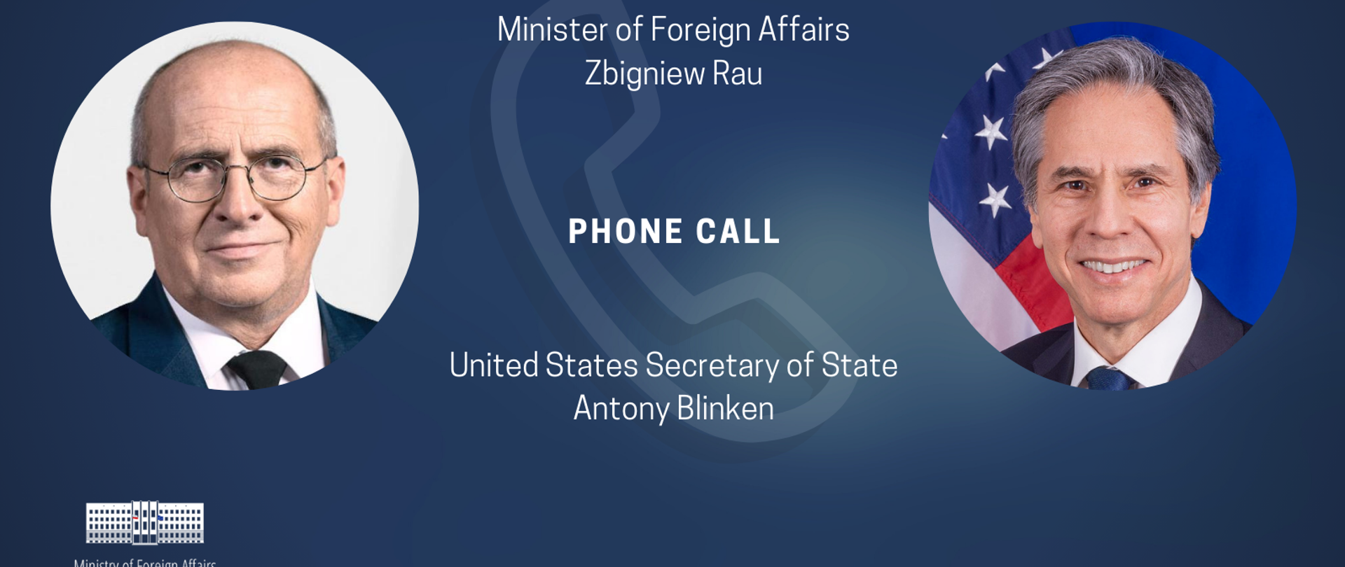 Phone call between heads of Polish and US diplomacy