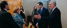 Premier Mateusz Morawiecki na spotkaniu z Wysokim Komisarzem Organizacji Narodów Zjednoczonych ds. uchodźców Filippo Grandim