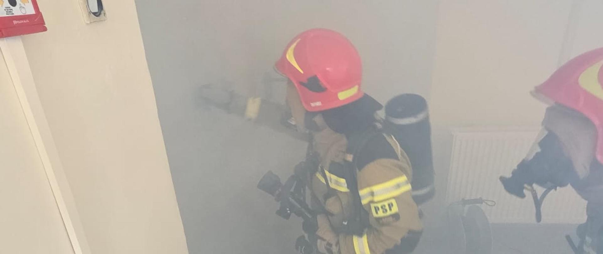 Ćwiczenia ratowniczo-gaśnicze w Szpitalu Rejonowym w Suchej Beskidzkiej