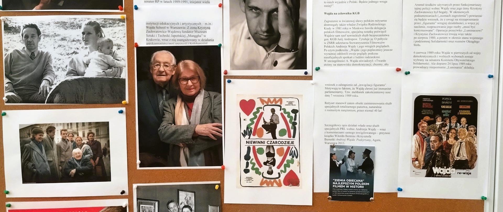 Szkolna wystawa poświęcona twórczości Andrzeja Wajdy