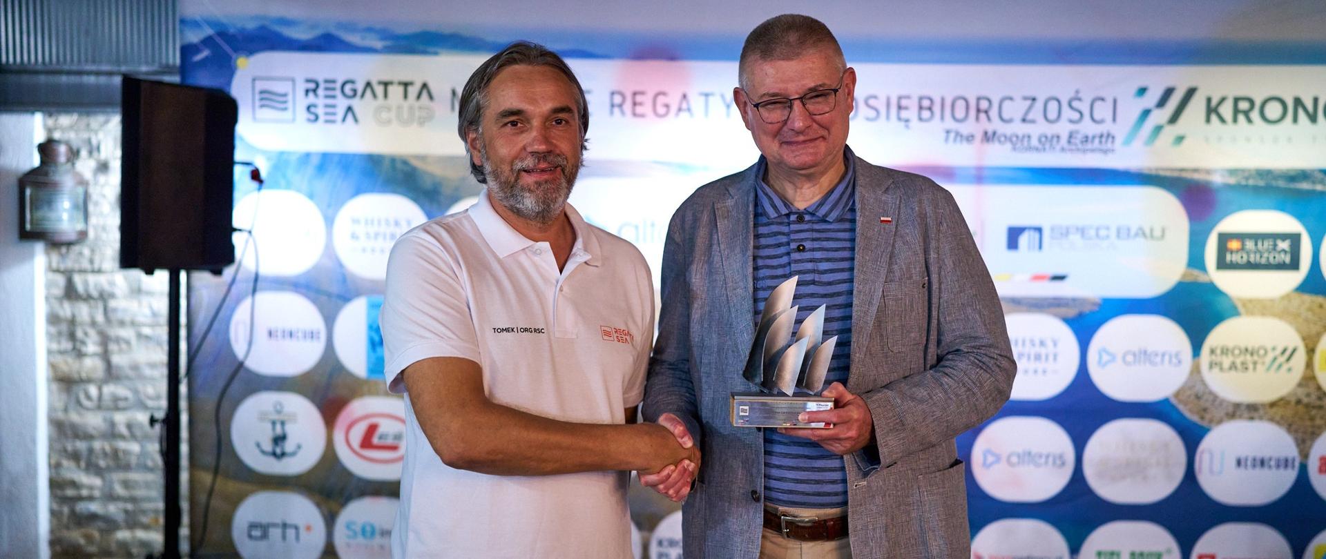 Wręczenie nagrody zwycięzcy Regatta Sea Cup w Biogradzie n. Moru