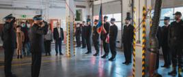 Uroczysta zbiórka z okazji przekazania nowego samochodu ratowniczo-gaśniczego