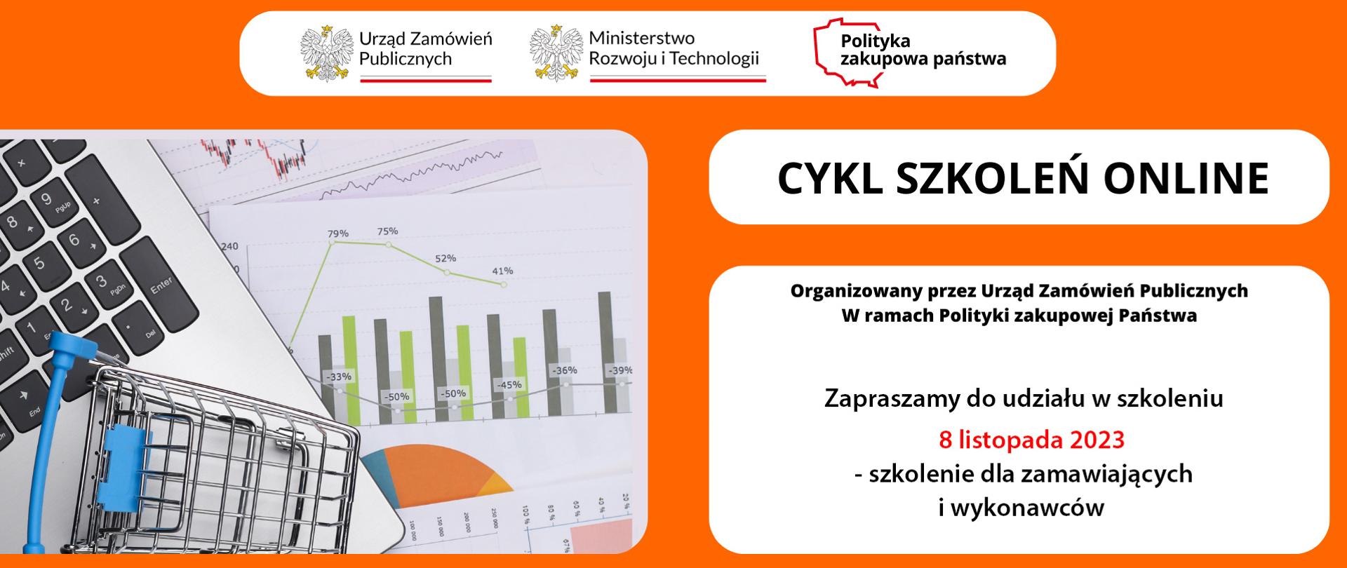 8 listopada - szkolenia online organizowane przez Urząd Zamówień Publicznych dla zamawiających i wykonawców w ramach Polityki zakupowej państwa