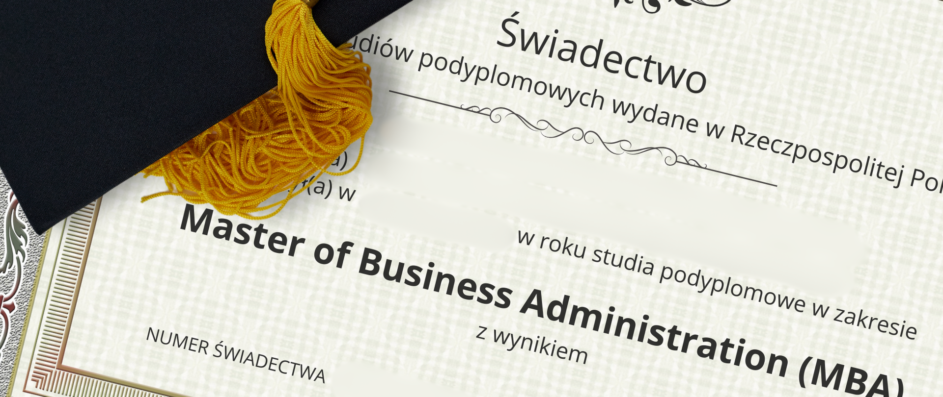 Dyplom ukończenia studiów