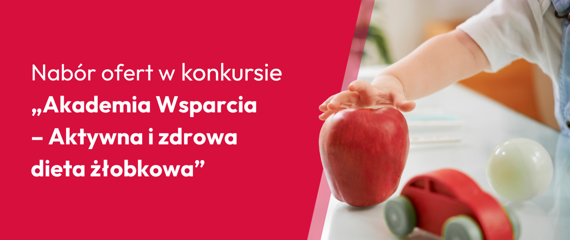 Nabór ofert w konkursie „Akademia Wsparcia – Aktywna i zdrowa dieta żłobkowa”