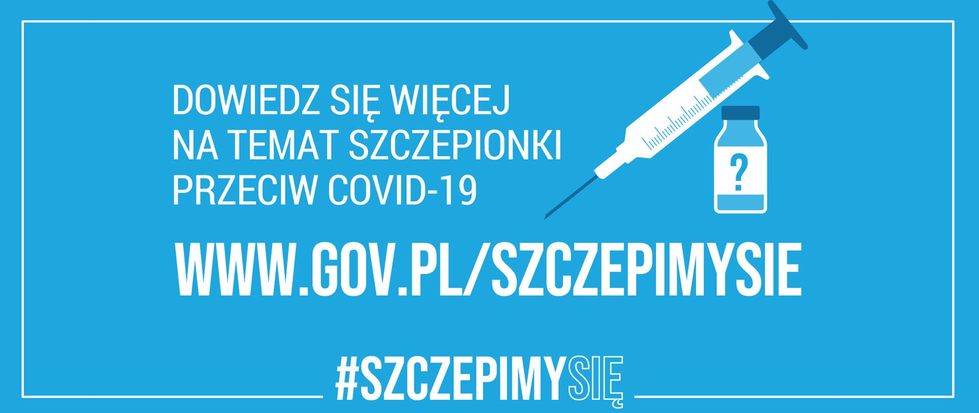 Grafika promocyjna akcji #SZCZEPMYSIĘ