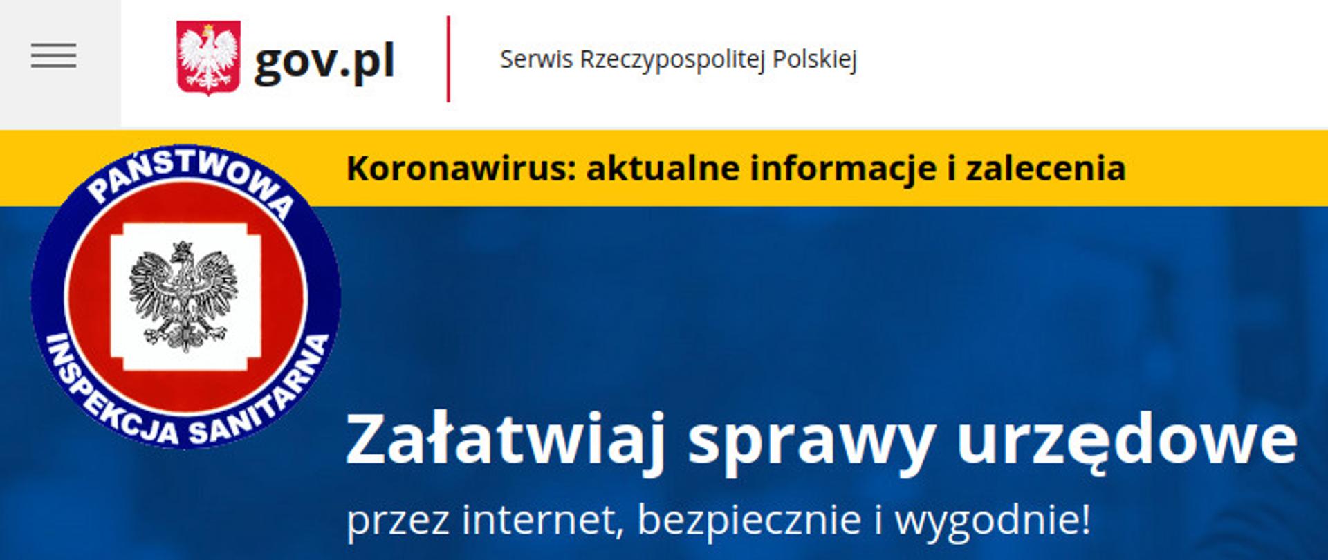 Baner nowa strona w domenie gov.pl