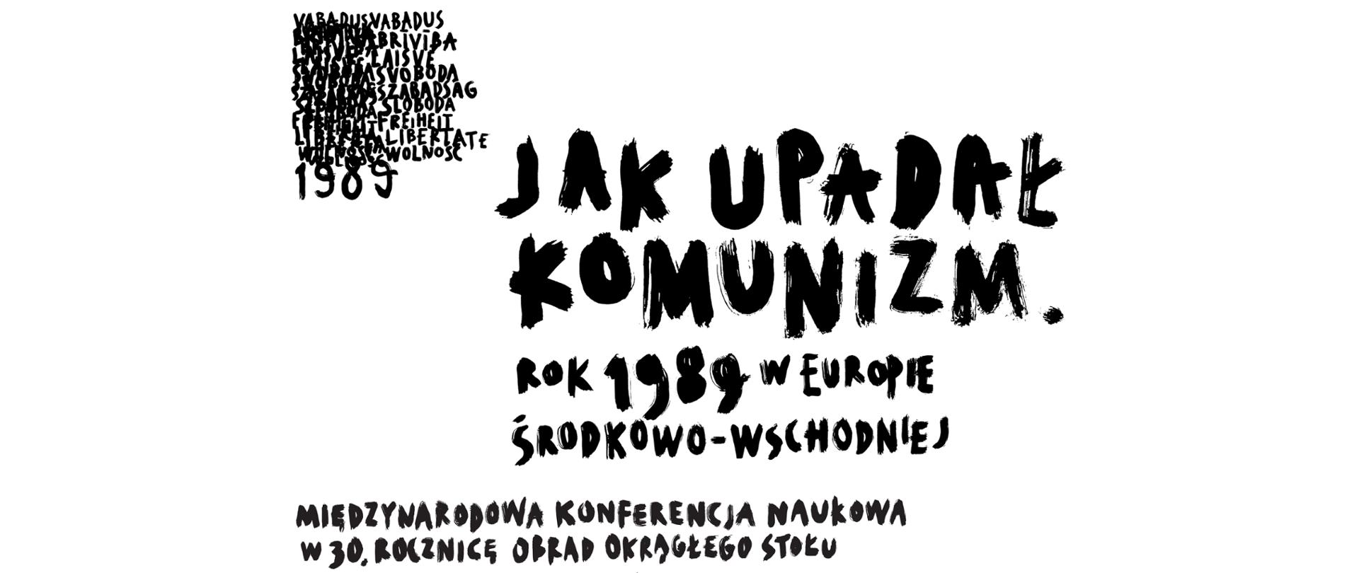 Baner zapowiadający 30 rocznice obrad Okrągłego Stołu 