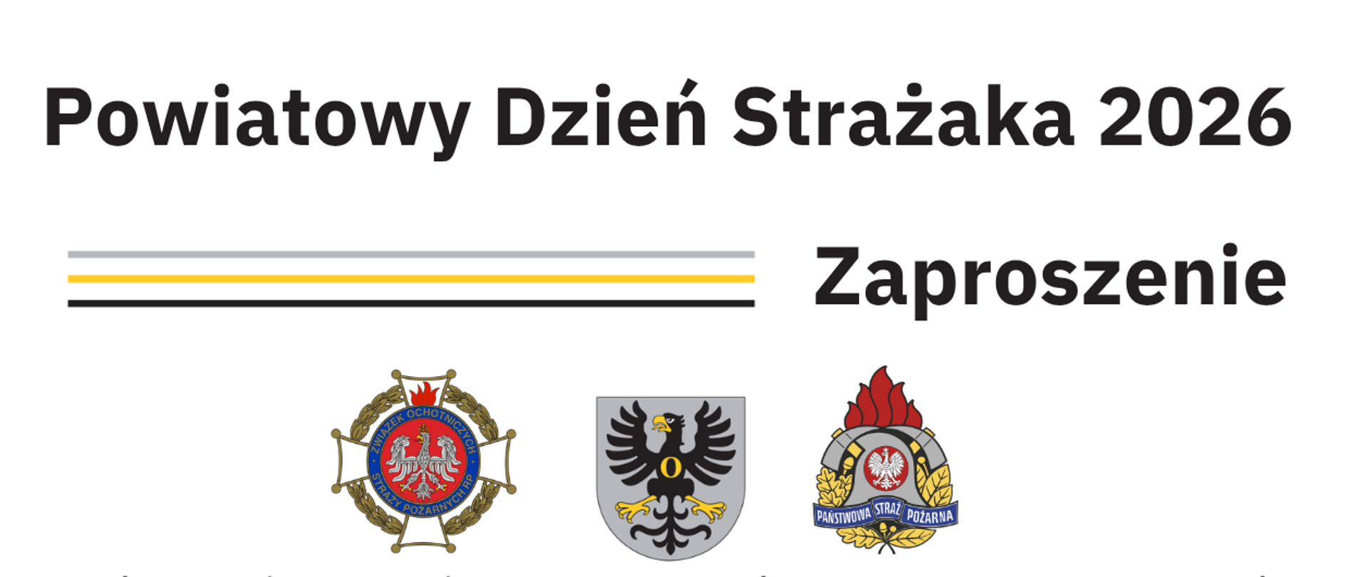 Zaproszenie na Powiatowe Obchody Dnia Strażaka