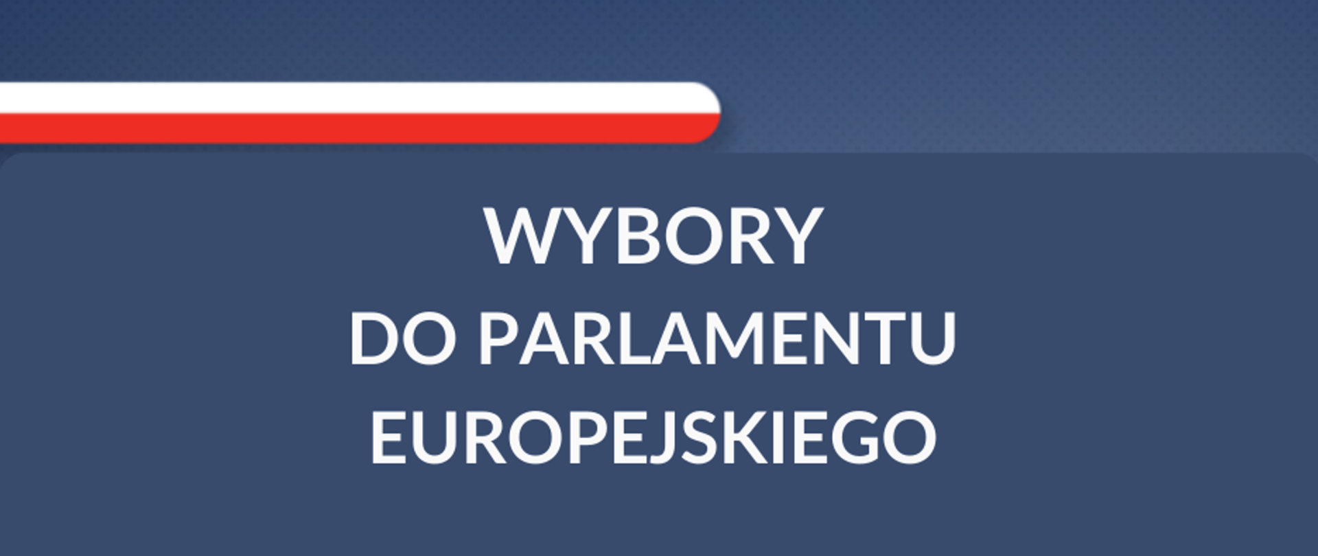 Baner Wybory do Parlamentu Europejskiego