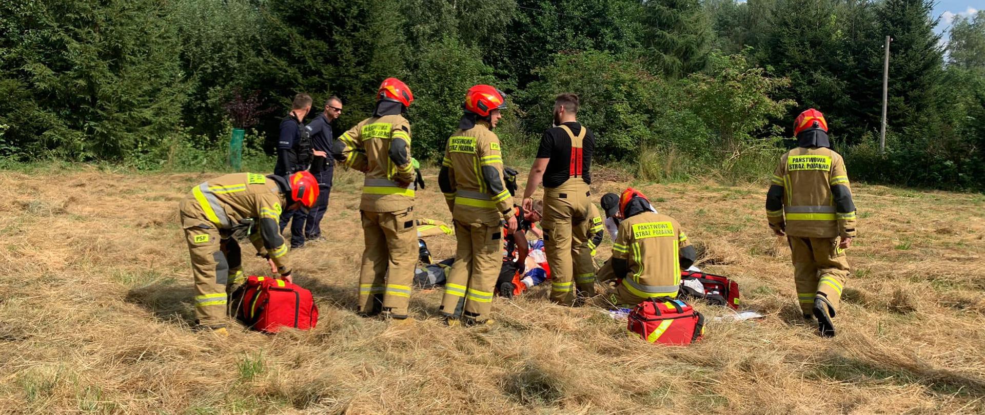 Porażony mężczyzna