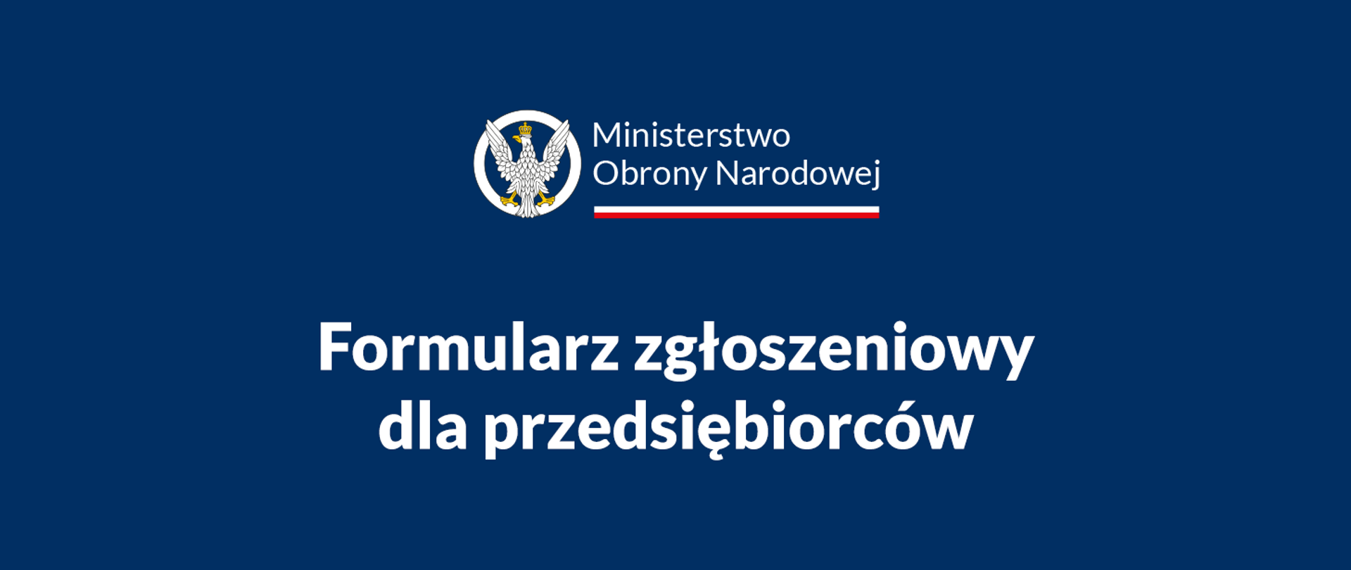 Formularz zgłoszeniowy dla przedsiębiorców