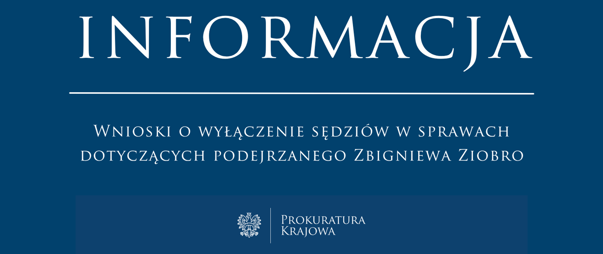 Wnioski o wyłączenie sędziów w sprawach dotyczących podejrzanego Zbigniewa Ziobro