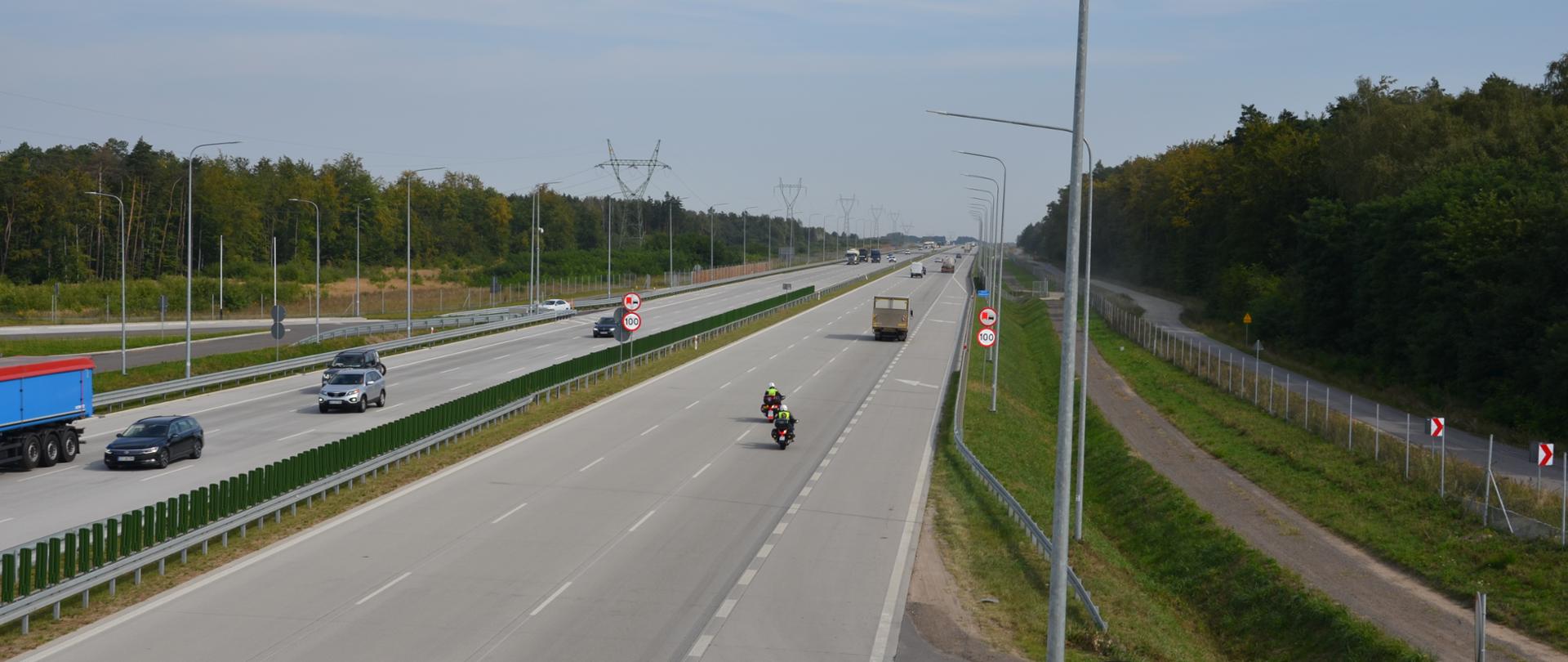 A1 dwie jezdnie betonowe