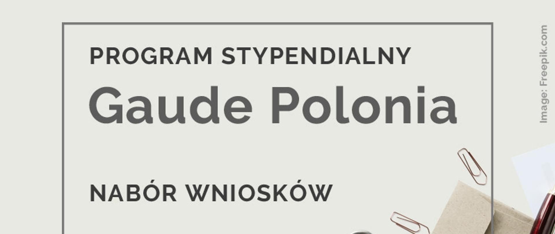 Ruszył nabór wniosków o stypendia z programu „Gaude Polonia”