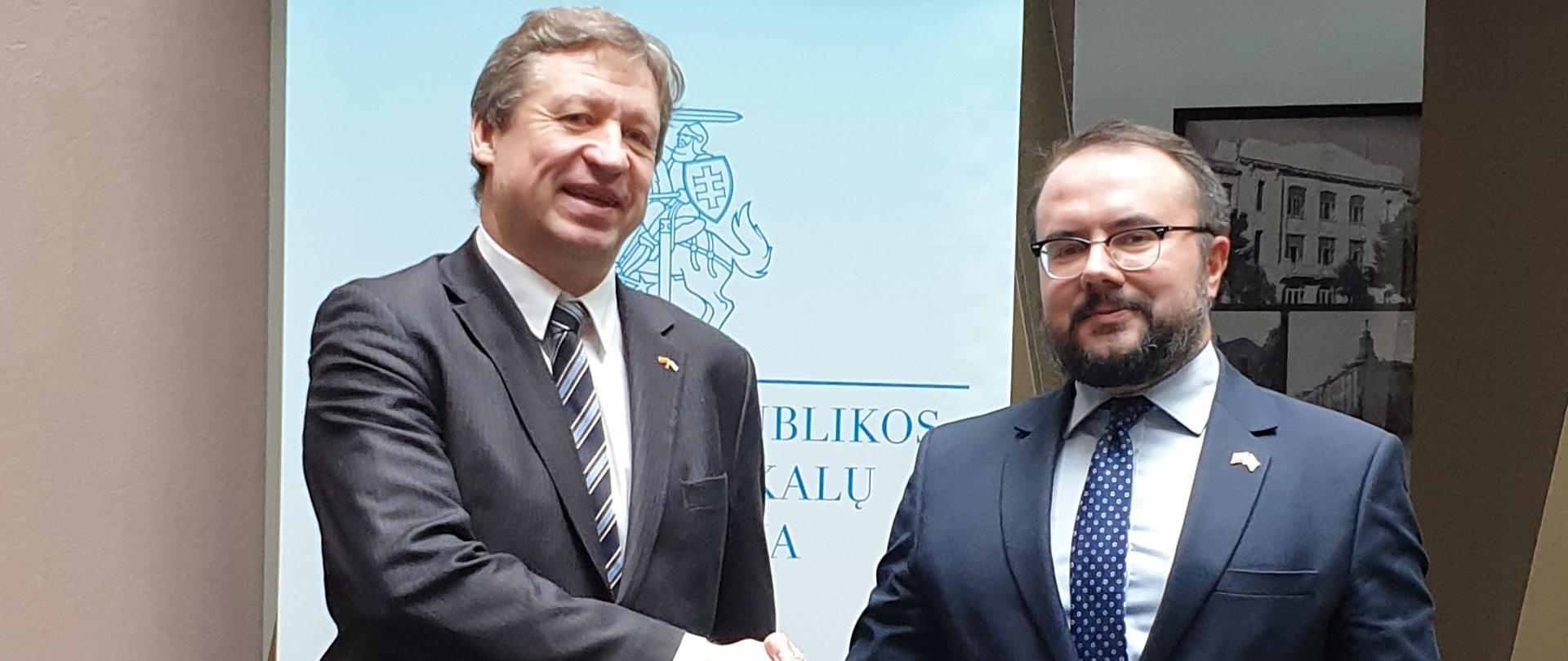 Wizyta wiceministra Jabłońskiego na Litwie