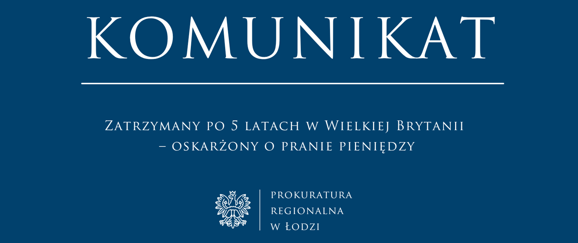 Komunikat Prokuratury Regionalnej w Łodzi 2026-09-23