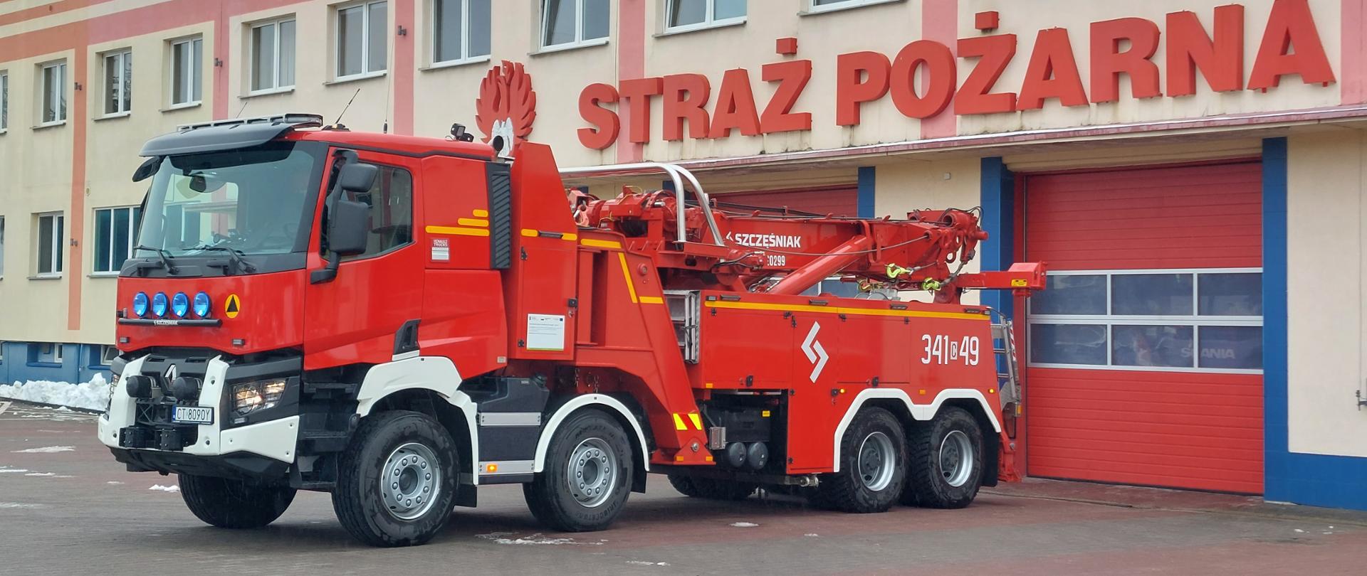 Ciężki samochód do prowadzenia działań ratowniczych i usuwania skutków zdarzeń z zakresu ratownictwa drogowego