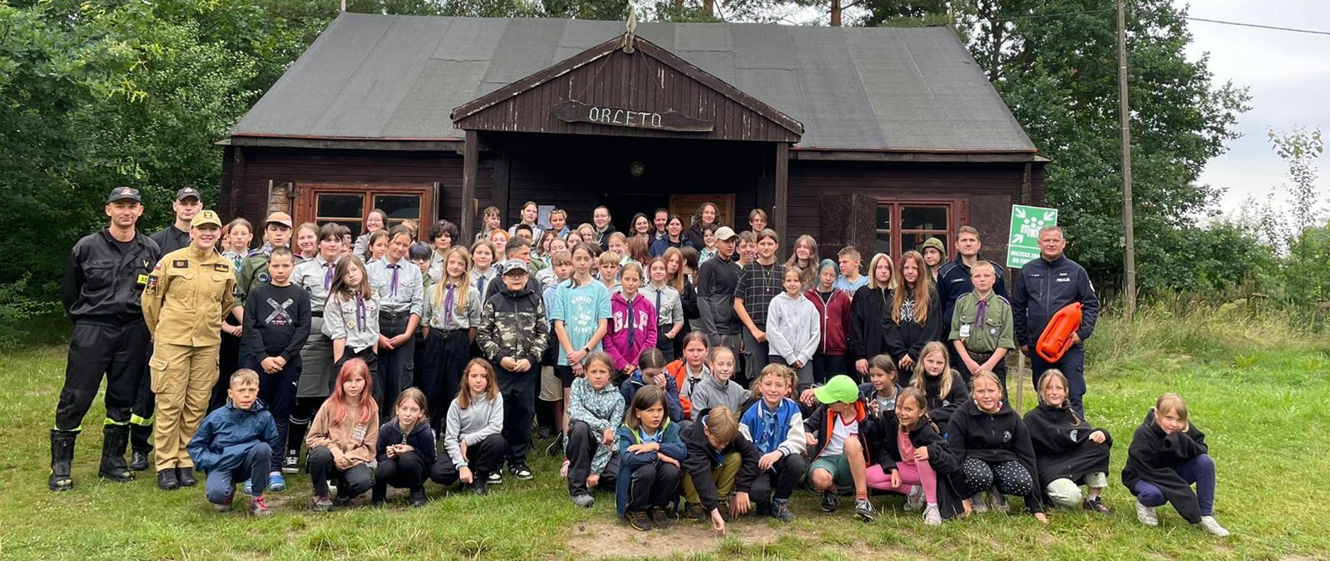 Wizytacja obozu harcerskiego w Imiołkach