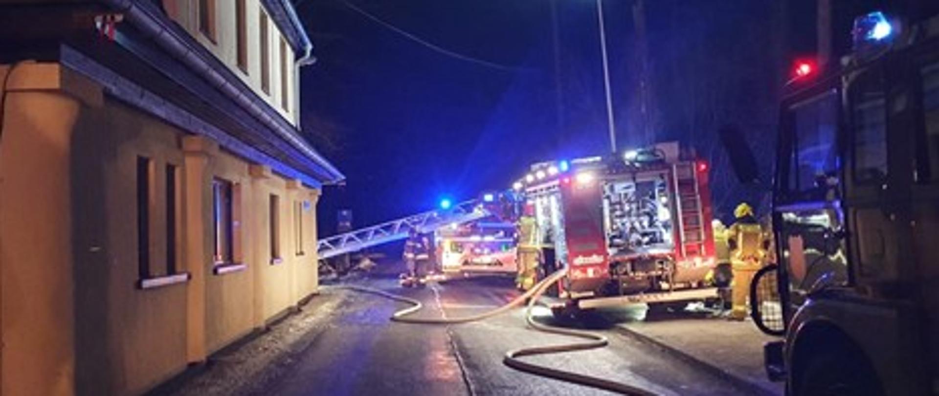 Pożar budynku wielorodzinnego