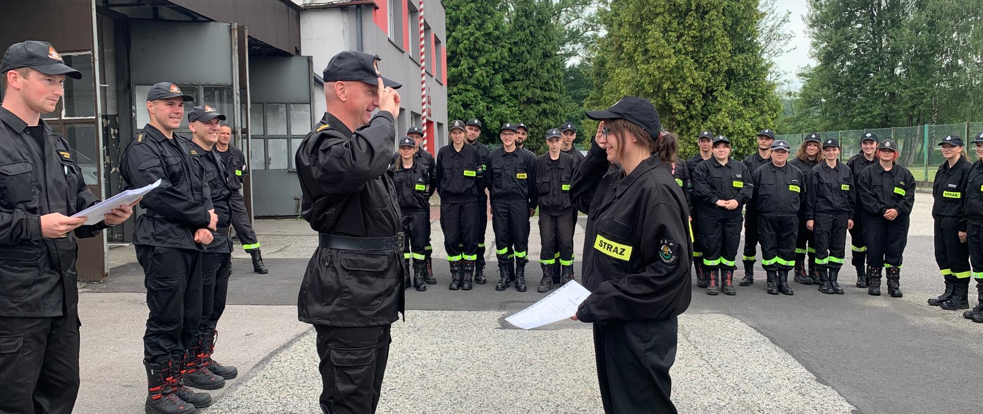 Egzamin kończący szkolenie podstawowe strażaka ratownika OSP