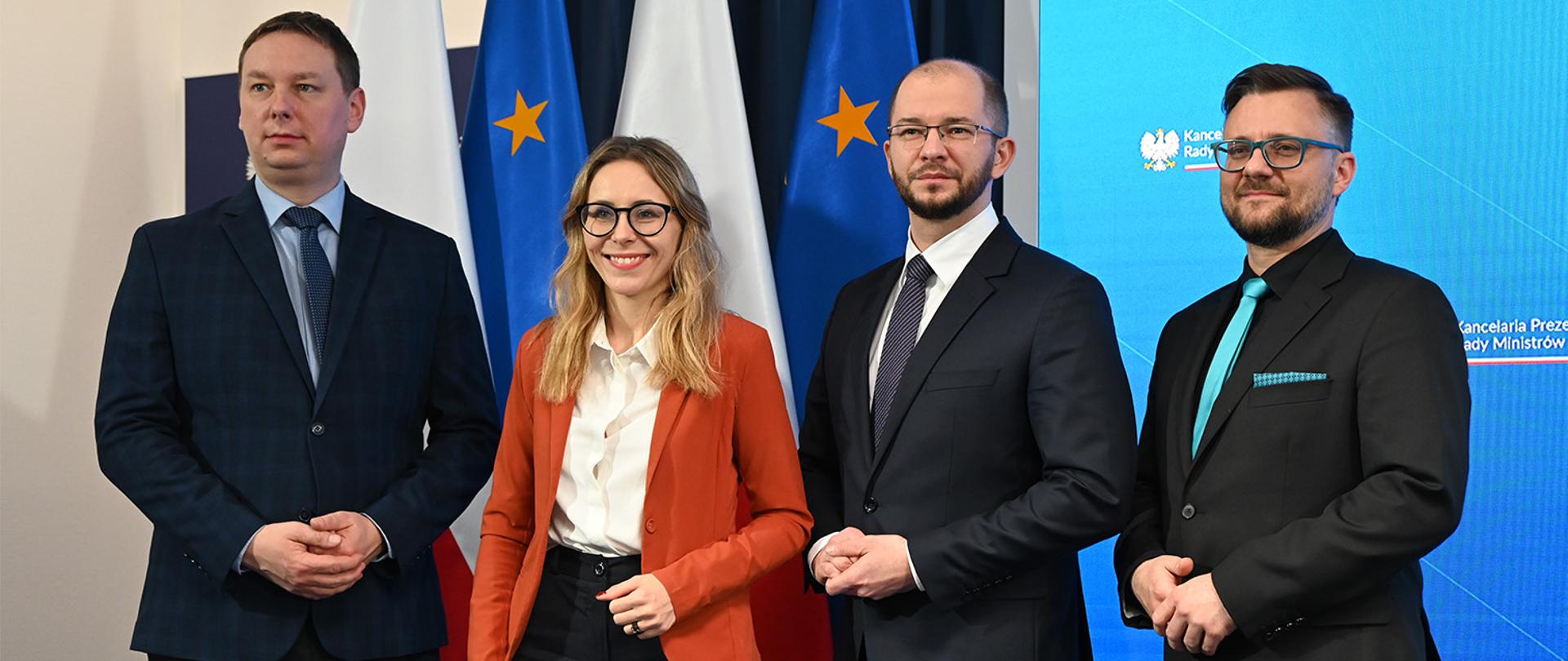 Konferencja prasowa dot. wyników kontroli w NIW-CRSO minister ds. Społeczeństwa Obywatelskiego, Przewodniczącej Komitetu ds. Pożytku Publicznego Agnieszki Buczyńskiej.