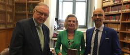 Wizyta Ambasador Anny Marii Anders w Trybunale Konstytucyjnym Włoch w towarzystwie Krzysztofa Zanussiego