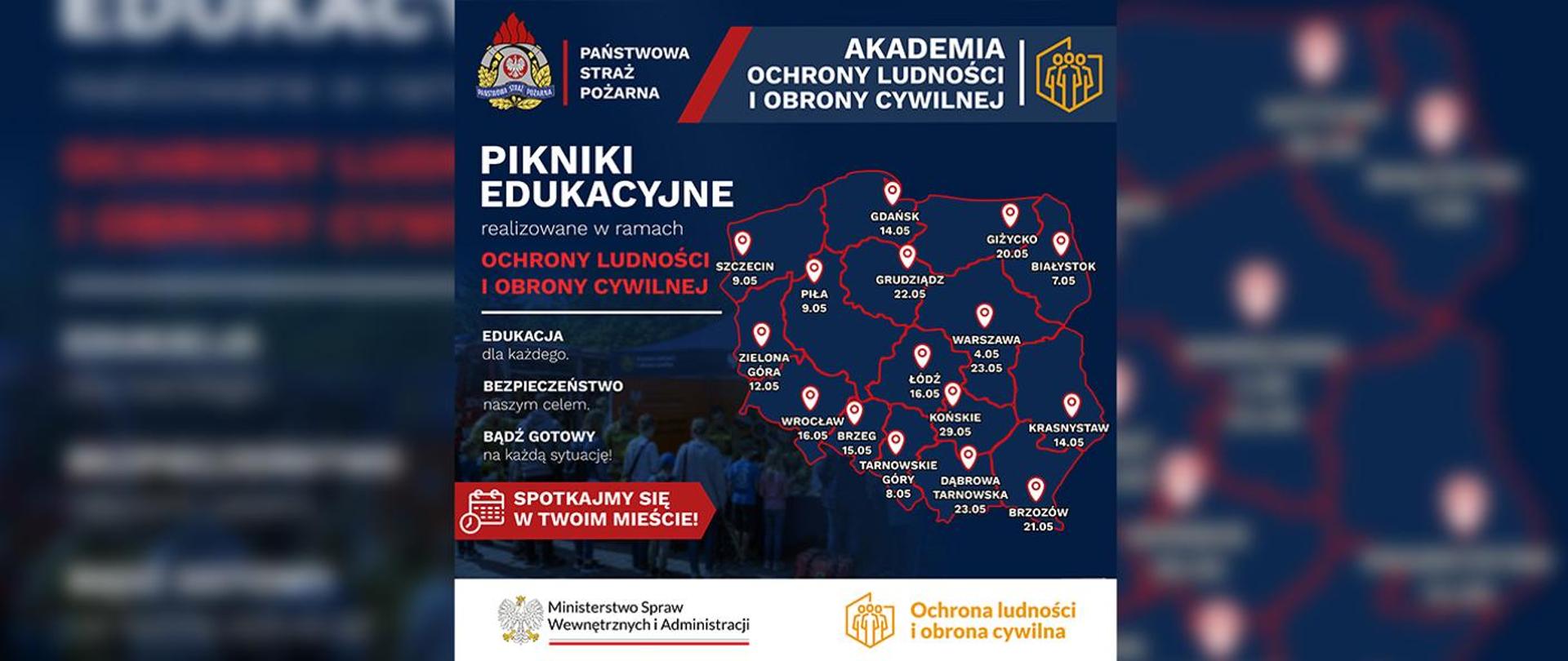 Pikniki edukacyjne realizowane w ramach Akademii Ochrony Ludności i Obrony Cywilnej