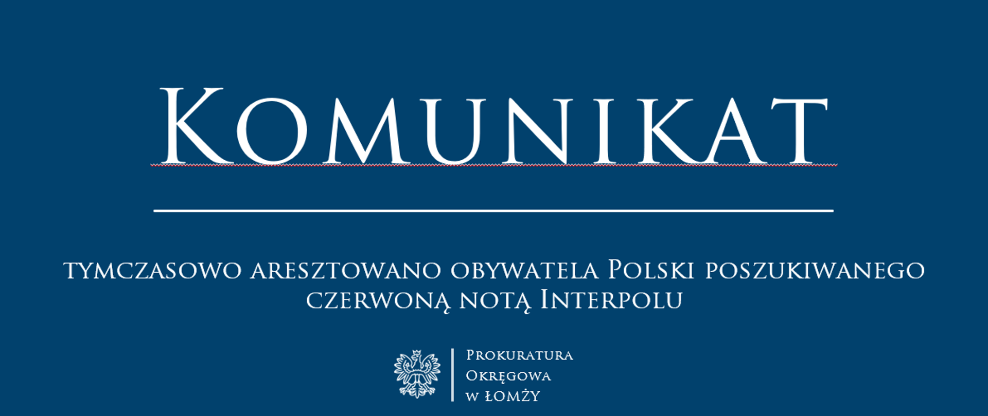 tymczasowo aresztowano obywatela Polski poszukiwanego czerwoną notą Interpolu
