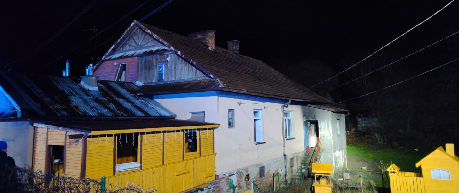 Pożar Brzesko ul. Cegielniana