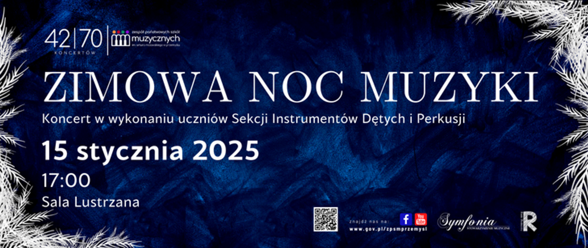 Galeria z 42 na 70 koncertu jubileuszowego. Zimowa noc muzyki . 15 stycznia 2025, 17:00. Sala Lustrzana 