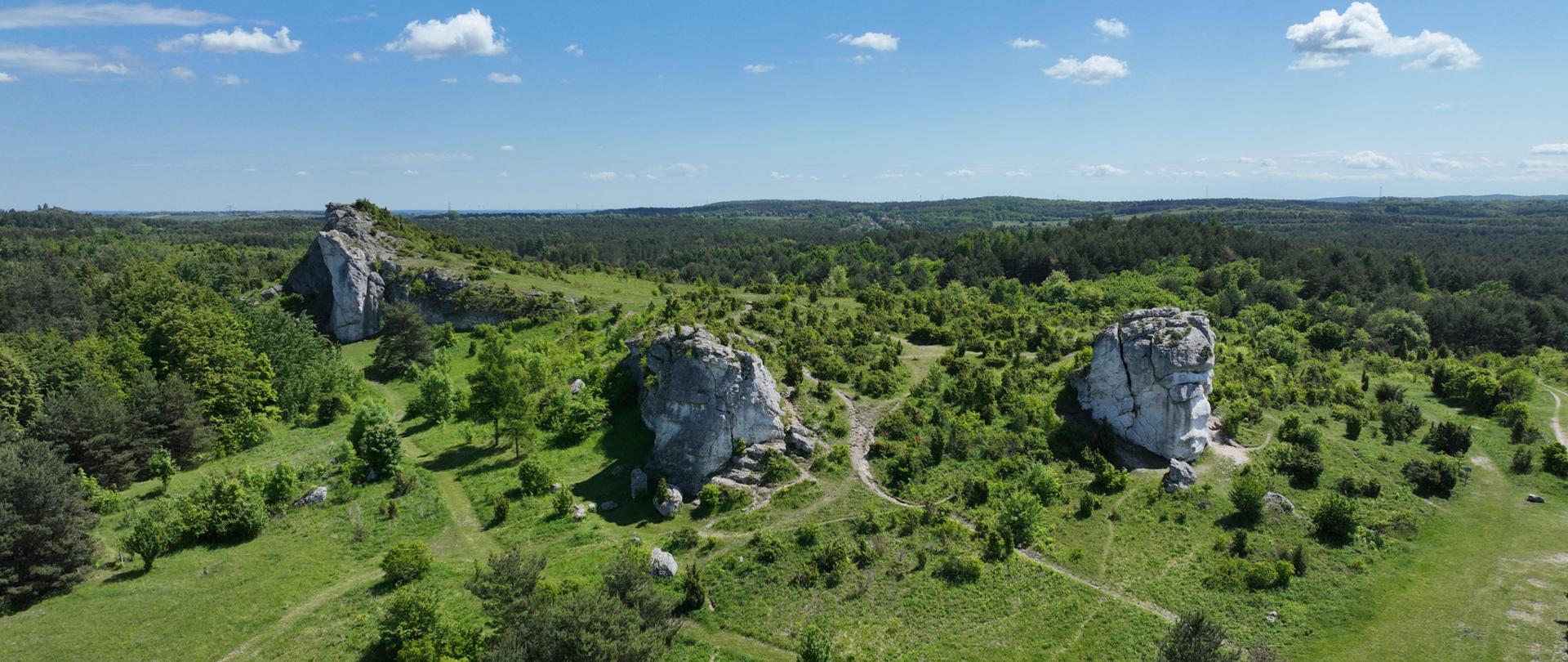 Skały w obszarze Natura 2000 Ostoja Olsztyńsko-Mirowska PLH240015