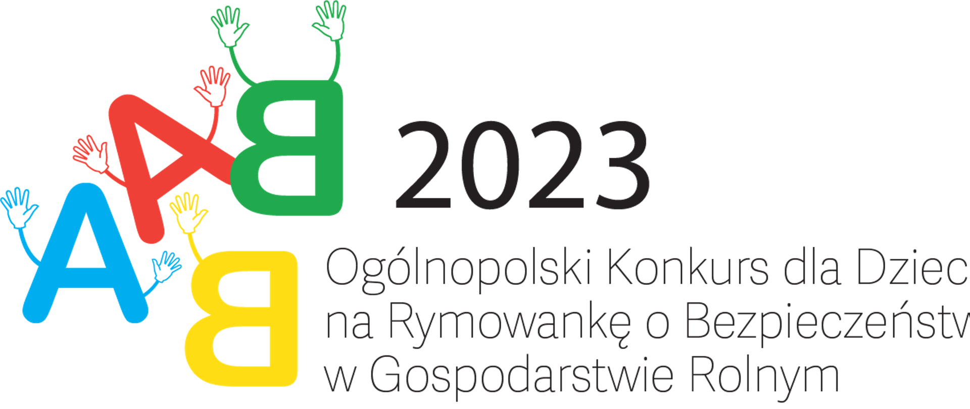 kolorowe literki na czarnym tle