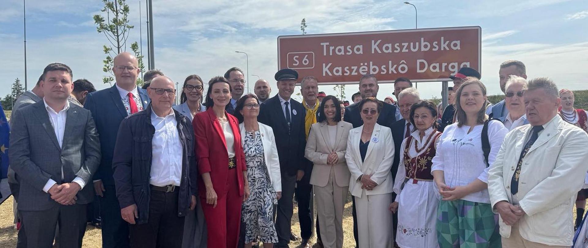 „Trasa Kaszubska - Kaszëbskô Darga”. Odsłonięcie tablicy