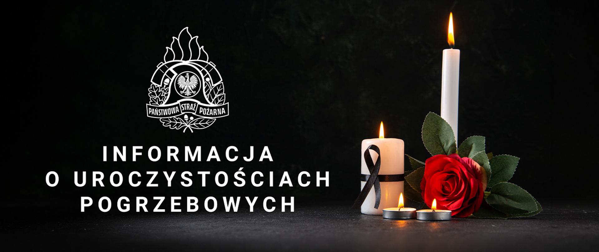 Informacja o uroczystościach pogrzebowych. 