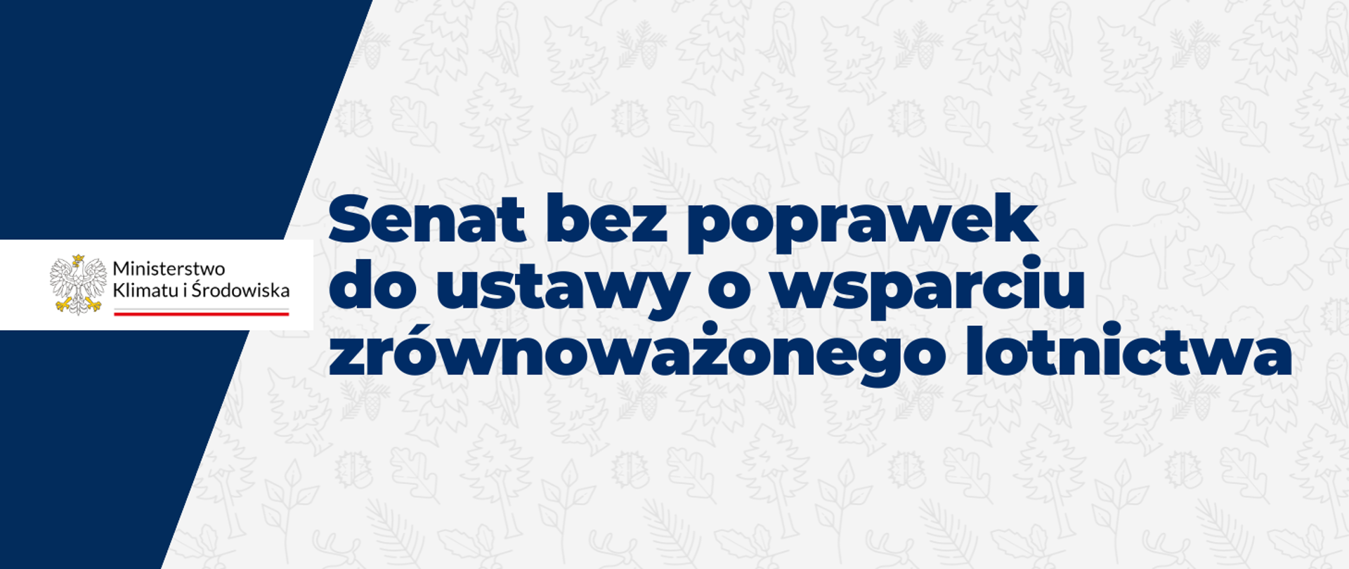 Senat bez poprawek do ustawy o wsparciu zrównoważonego lotnictwa