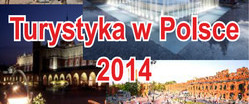 Obraz z napisem "Turystyka w Polsce 2014"